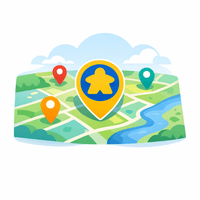 Map with nearby board game groups